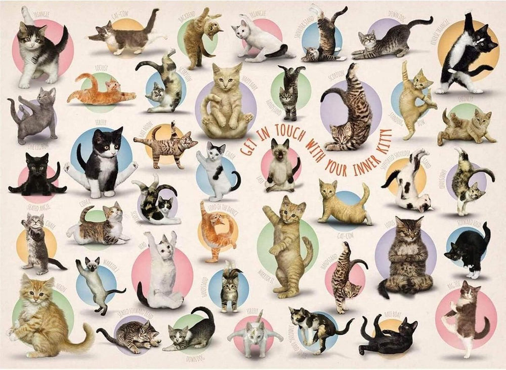 Eurographics yoga kittens puzzel (500 stukjes)
