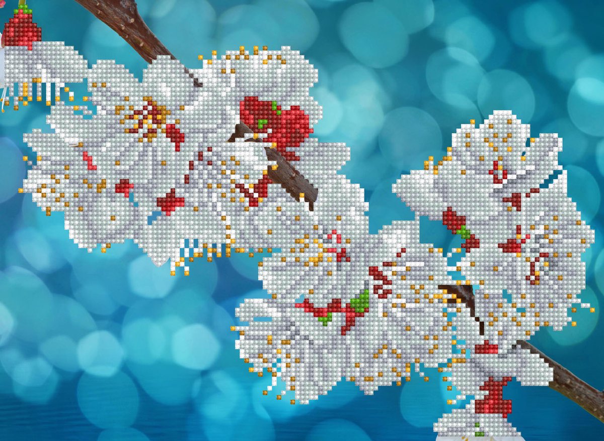 Diamond dotz® diamond dotz simply dotz diamond sd3.401 oriental bloom kit 37x27cm