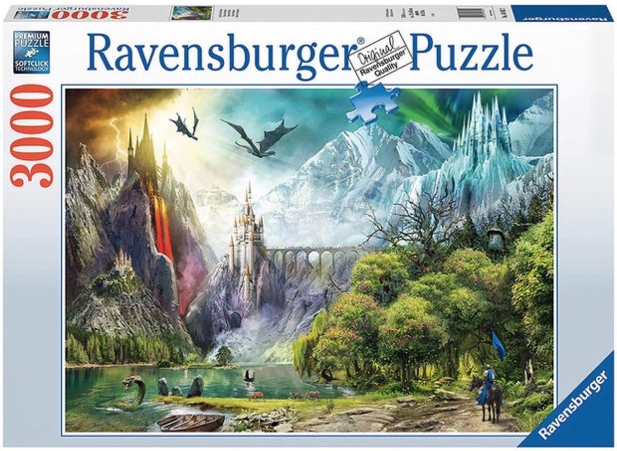Ravensburger puzzel draken - 3000 stukjes - fantasy puzzel voor volwassenen.