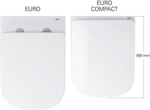 Grohe euro keramiek zitting met deksel softclose wit