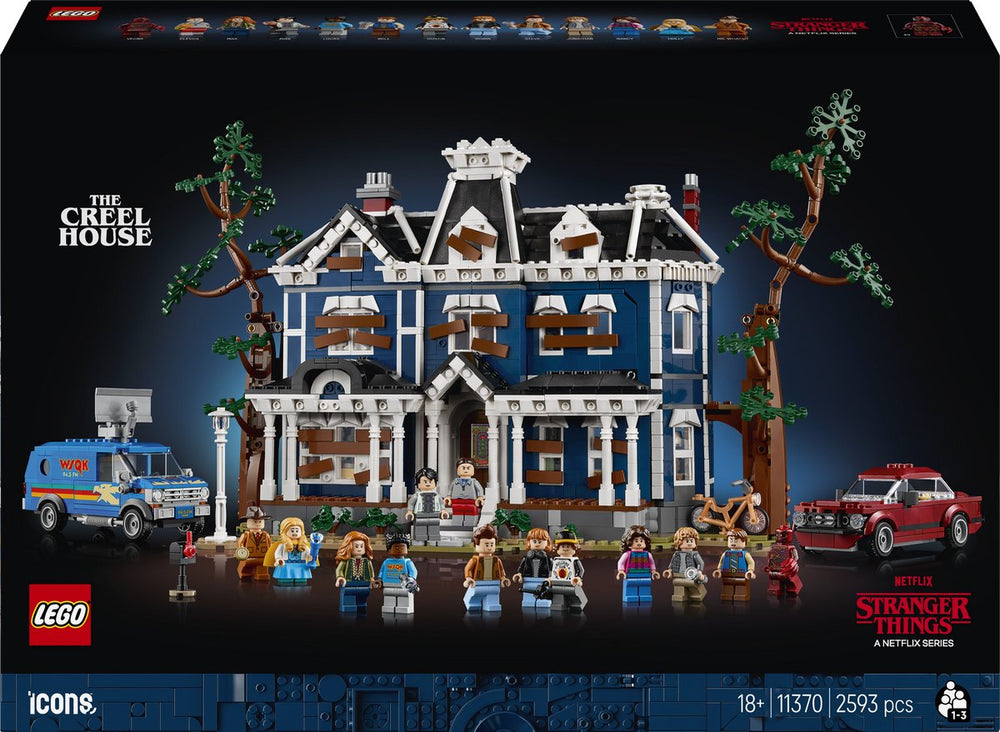 Lego icons stranger things: het huis van de familie creel bouwpakket voor volwassenen - 11370