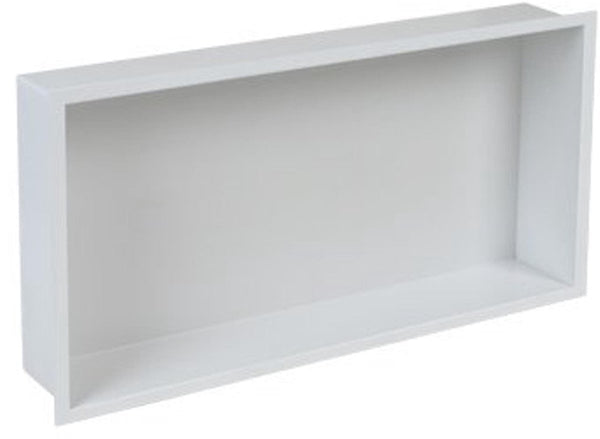 Plieger inbox inbouwnis - met flens - rvs - 60x30x7.5cm - kleur rvs