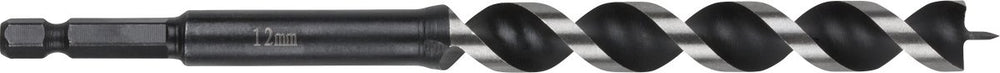 Wolfcraft - 12mm slangenboor voor houtbalken - 165mm - zeskantschacht houtboor - hex - 7134000