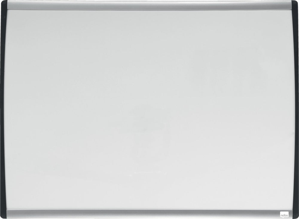 Nobo whiteboard met gewelfde lijst 58.5 x 43cm - inclusief whiteboard accessoires -wit