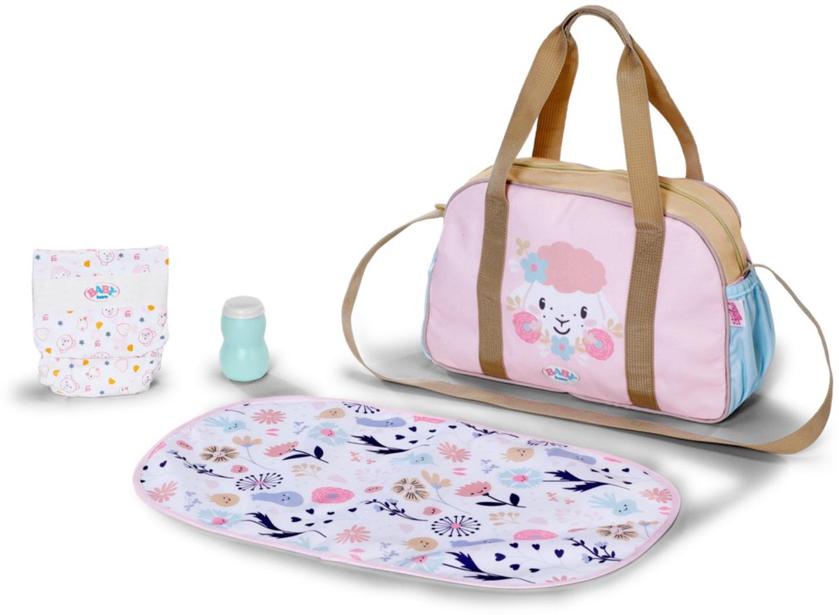 Baby born changing bag flower | 2 stuks