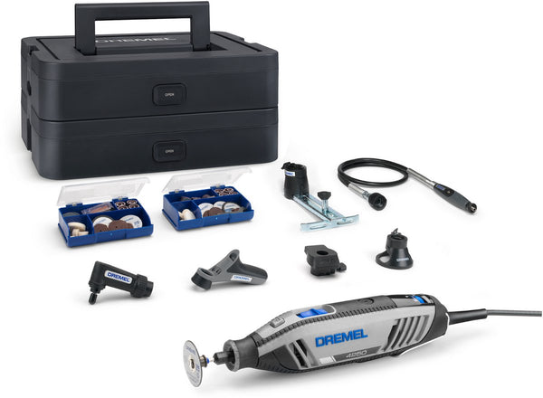 Dremel multitool 4250js | model 4250-6 128 platinum editie | incl. 128 accessoires + ez speedclic + detailhandgreep + lijn-en cirkelfrees - f0134250js