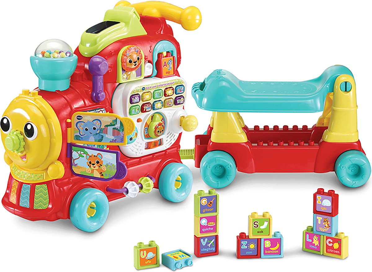 Vtech baby ride and learn letter locomotive - interactive educational toy - numbers, colors and letters - gift - baby toy 1 year to 3 years