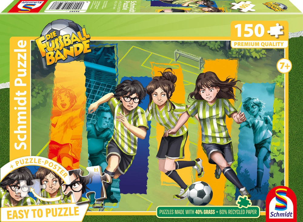 Schmidt - legpuzzel - de voetbalbende, het team van de - die fussballbande - 150 stukjes - kinderen - vanaf 7 jaar