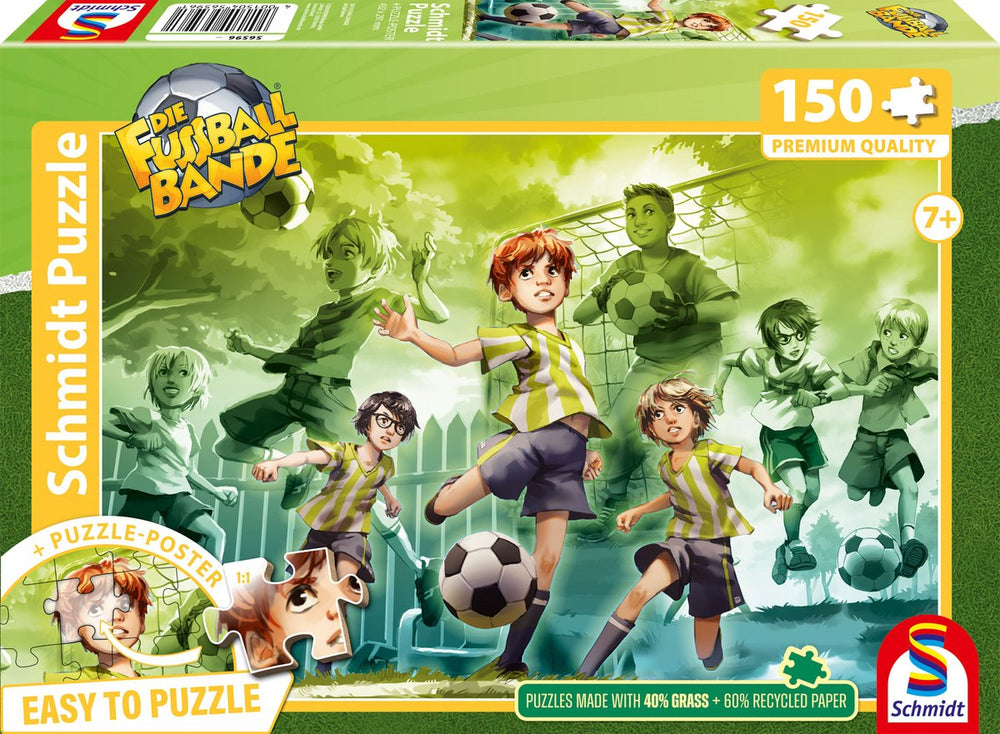 Schmidt - legpuzzel - de voetbalbende, aan de bal blijven, - die fussballbande - 150 stukjes - kinderen - vanaf 7 jaar
