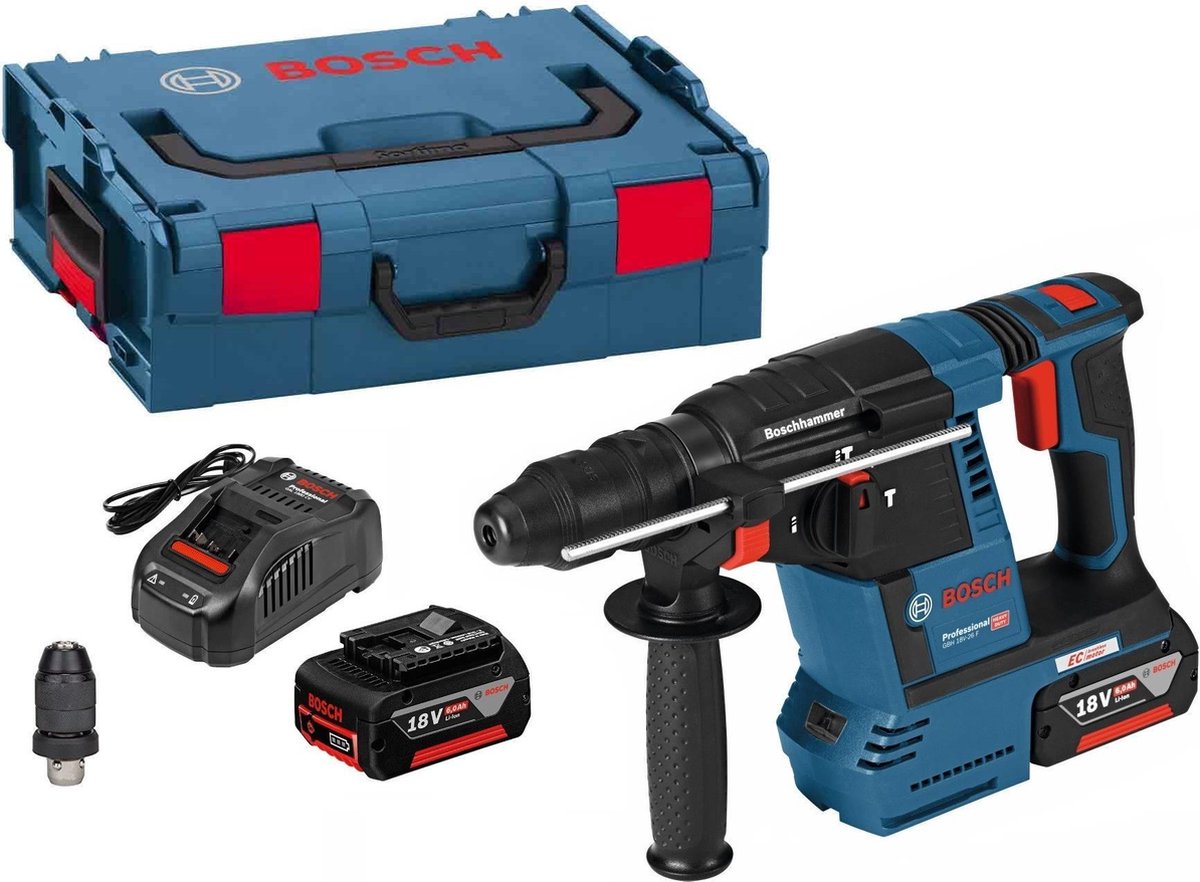 Bosch blauw bosch professional gbh 18v-26 f - accu-boorhamer