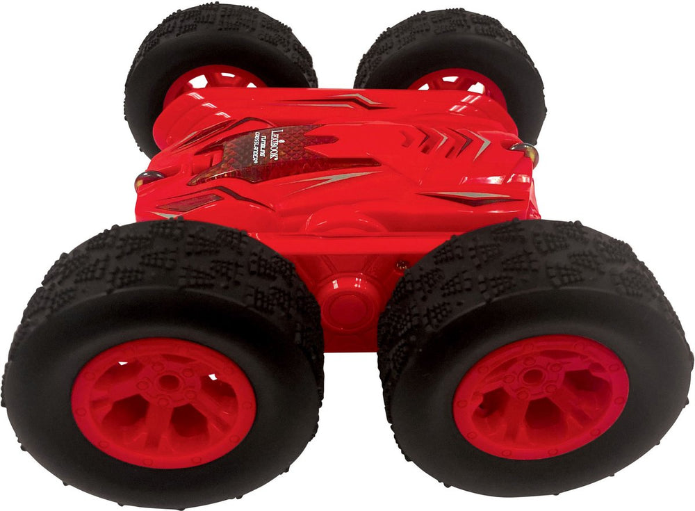 Lexibook tumbling crosslander® - oplaadbare rc double side stunt car 360° standing on two wheels met verlichting