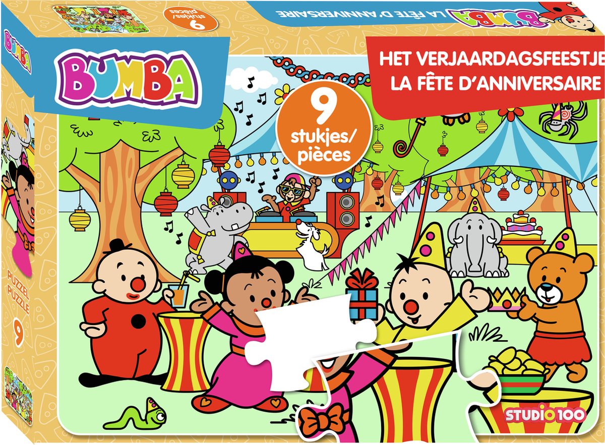 Bumba legpuzzel het verjaardagsfeestje, 9st.