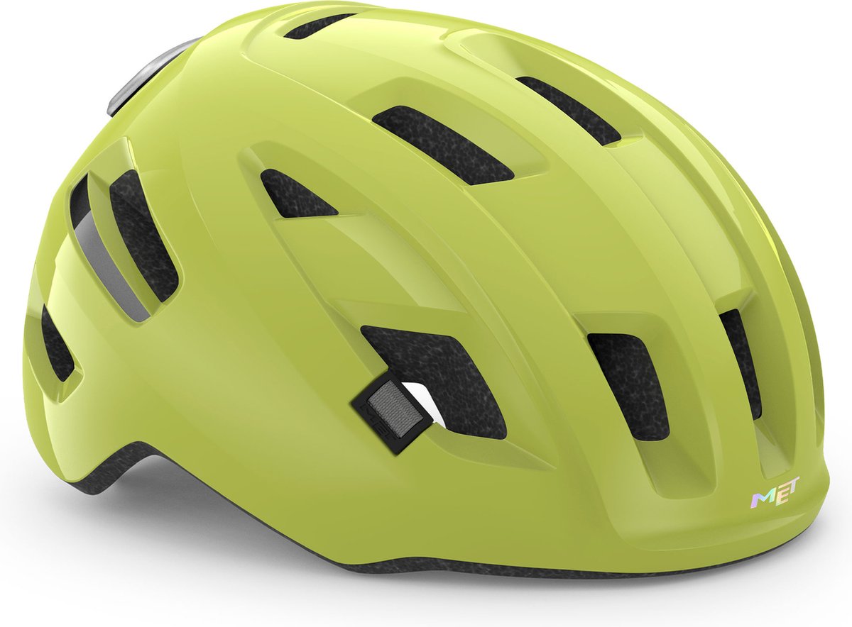 Met e-mob mips fietshelm mannen vrouwen - fietshelm e bike volwassenen - maat l (58-61cm) - nta8776 - lime