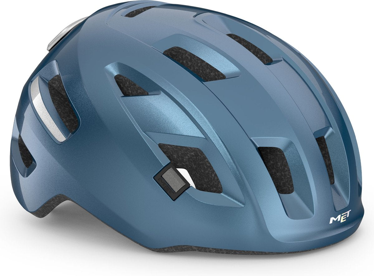 Met e-mob fietshelm mannen vrouwen - fietshelm e bike volwassenen - maat l (58-61cm) - nta8776 - navy
