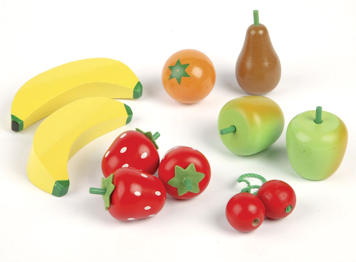 Tidlo houten fruit in een kratje