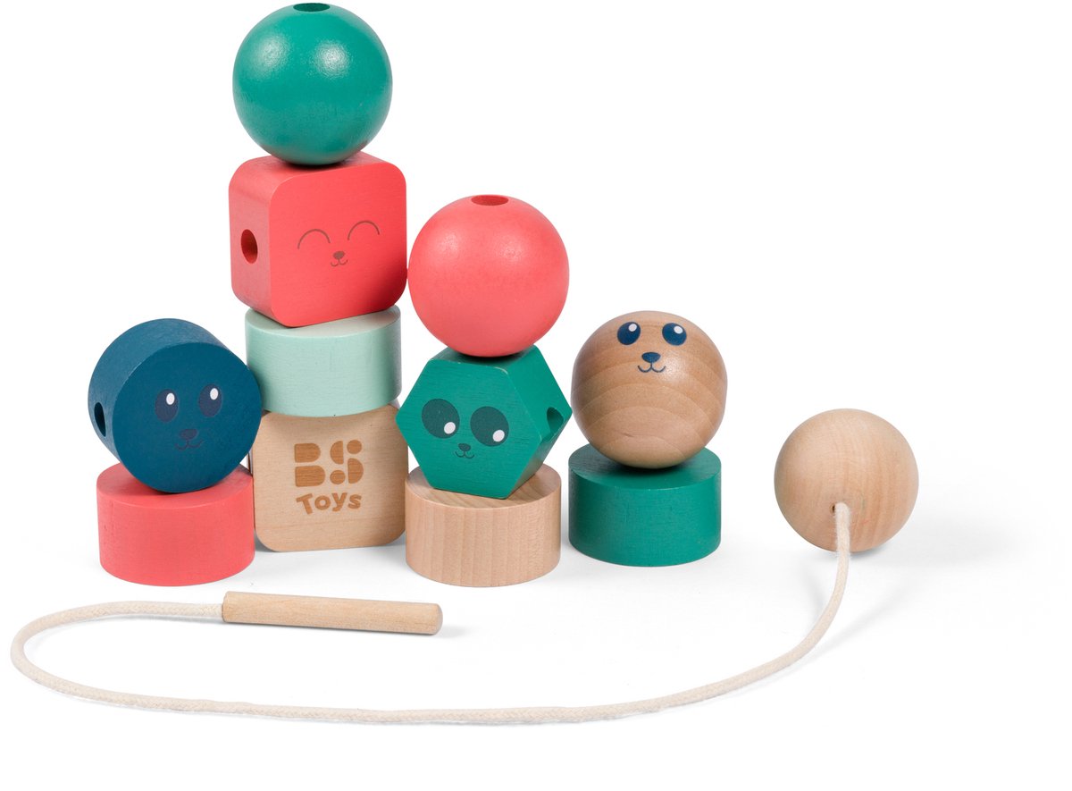 Bs toys junior beads ga533 – kinderspeelgoed houten kralen rijtje