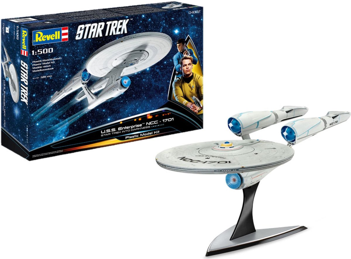 Revell modelbouwpakket militaire voertuigen - 04882 u.s.s. enterprise ncc-1701 - into darkness plastic - 1:500 - modelbouw