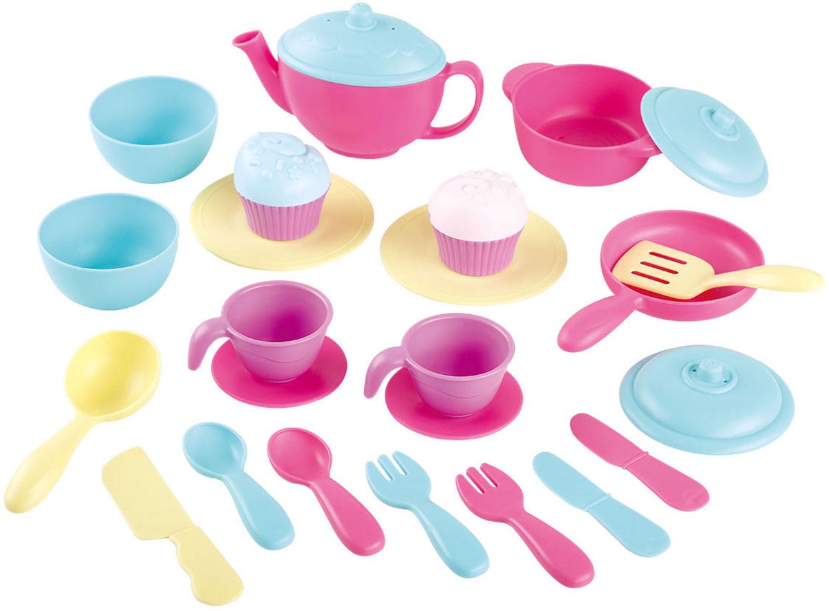 Speelservies en kookaccessoires, 24dlg.