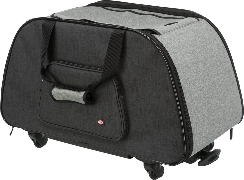 Trixie - reismand trolley - zwart lichtgrijs - 67x34x43 cm