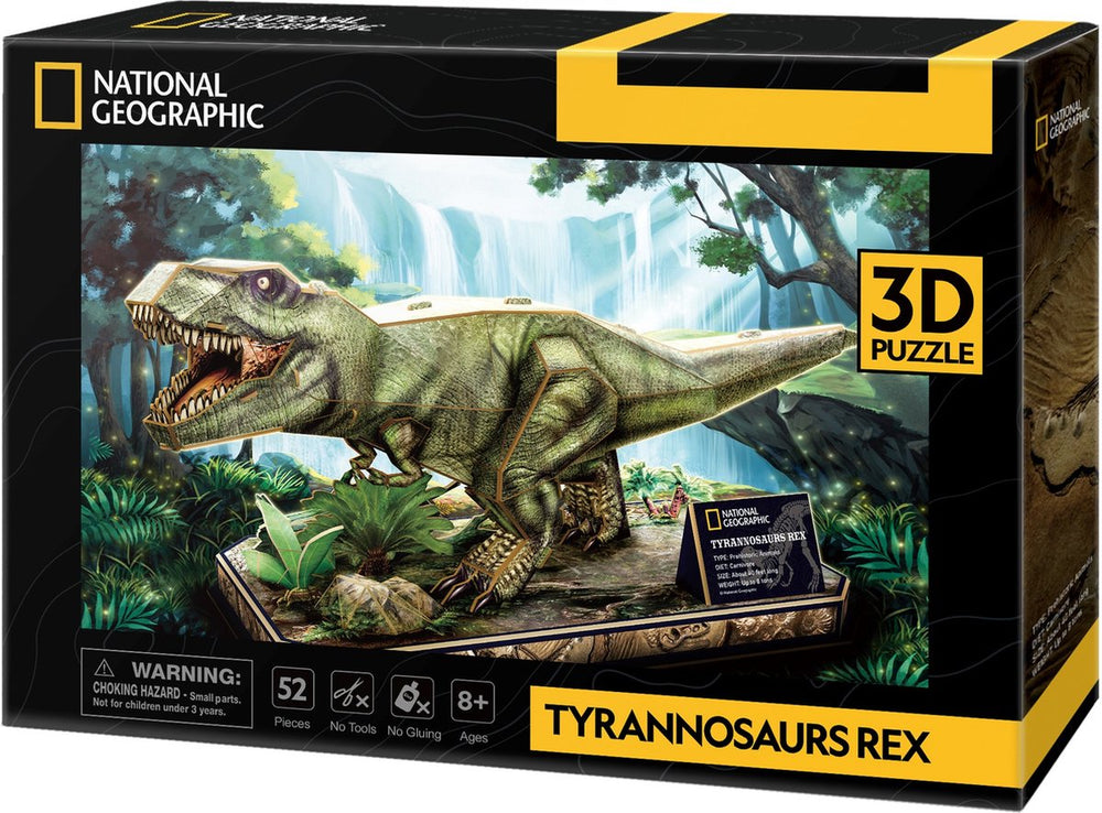 Kubieke leuke 3D-puzzel van National Geographic T-Rex