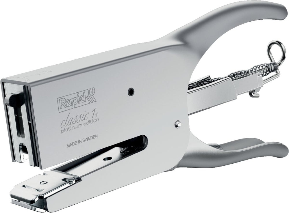 Rapid k1 classic niettang - platinum chroom - tot 50 vel - verstelbaar aambeeld - zilver