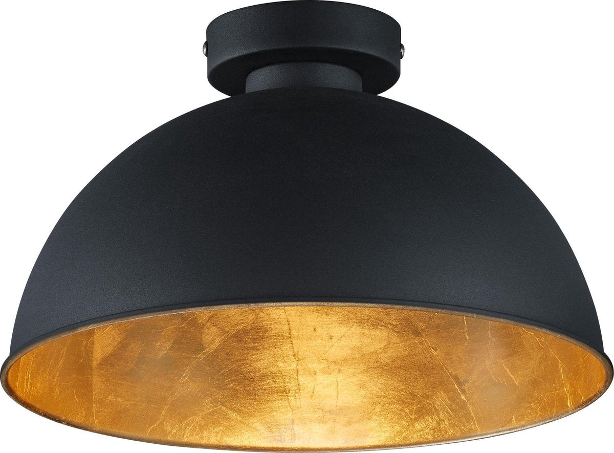 Rl live your light reality jimmy plafonniere - zwart - excl. 1x e27 60w - d: 31 cm