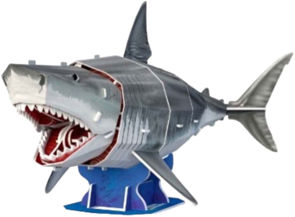 Kubieke leuke 3D-puzzel National Geographic witte haai