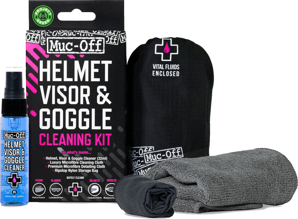 Muc-off | helm- en vizier reiniger kit