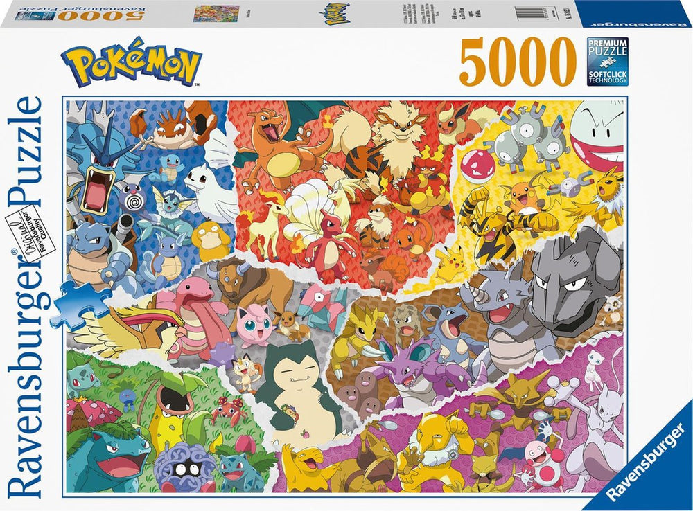 Ravensburger puzzel pokã©mon - legpuzzel - 5000 stukjes
