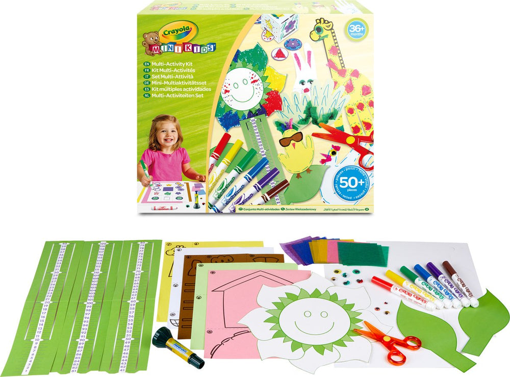 Crayola - mini kids - hobbypakket - knutselset voor kinderen - 50 stuks