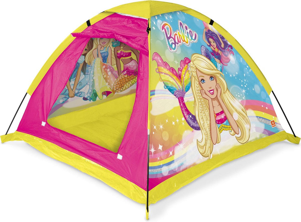 Mondo barbie kindertent speelhuis voor binnen en buiten met draagtas.