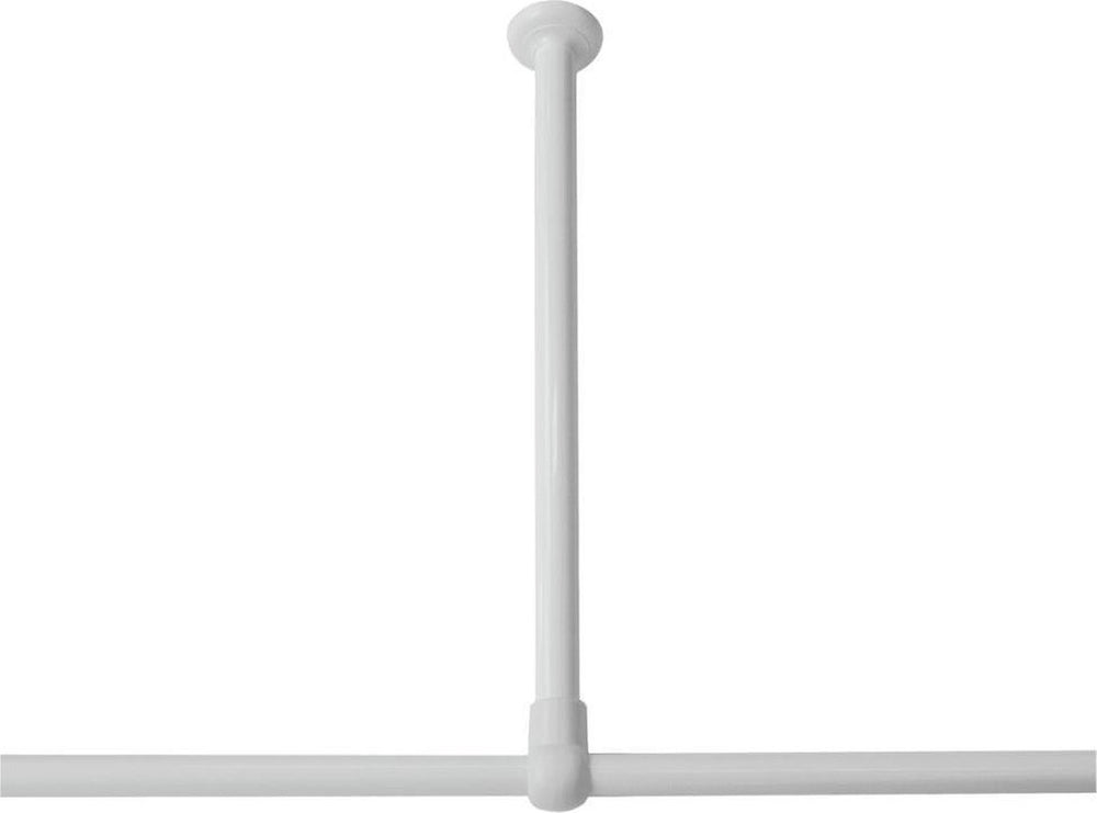 Sealskin seallux - plafondsteun voor douchegordijnstang 60 cm - wit