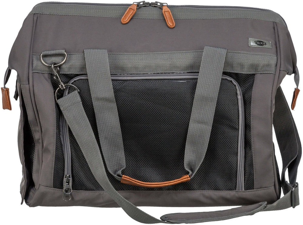 Trixie - hondentas finlay - zwart grijs - 43x26x32 cm