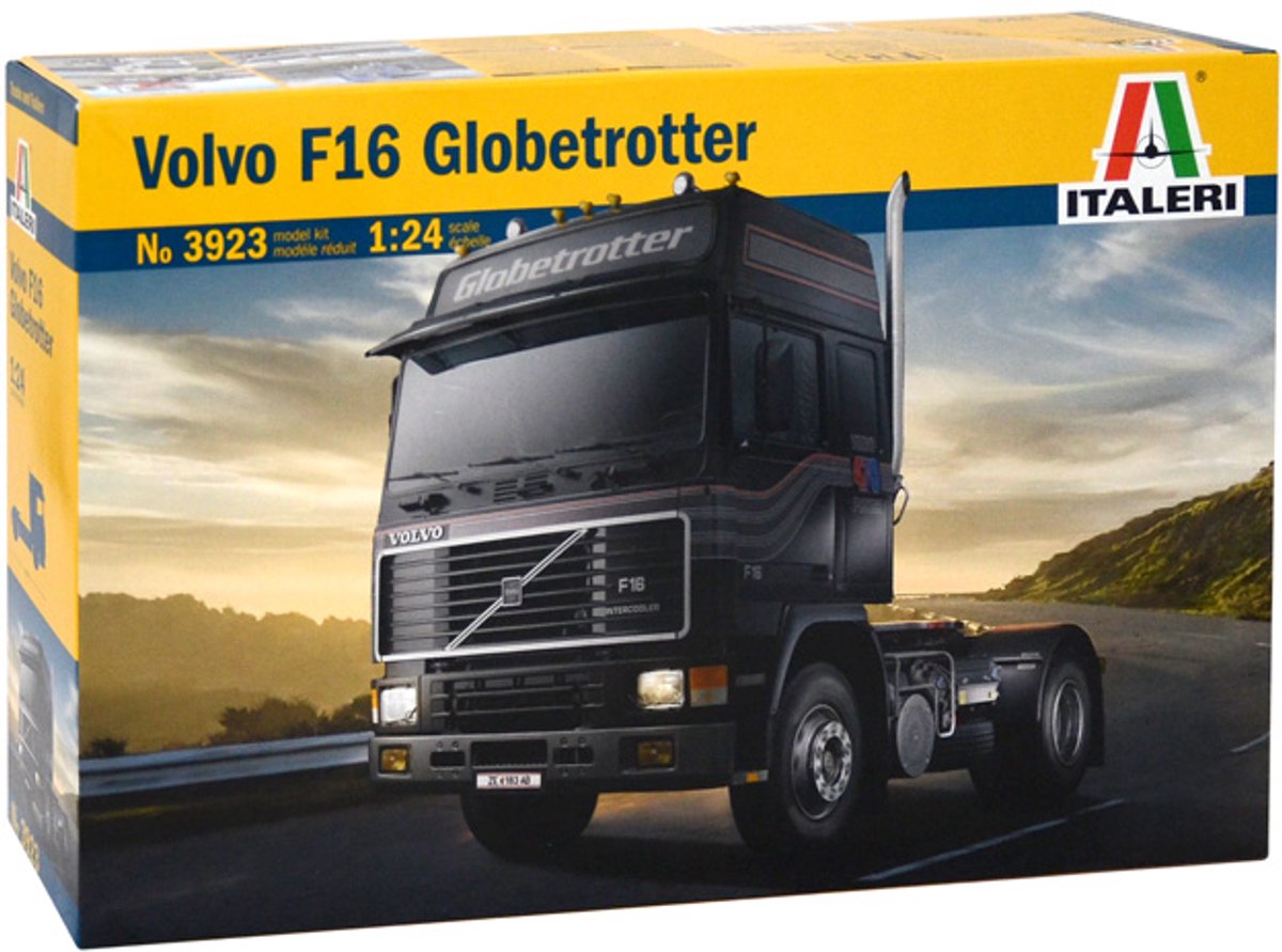 Italeri modelbouwpakket vrachtwagens - 3923 volvo f16 globetrotter plastic - 1:24 - modelbouw