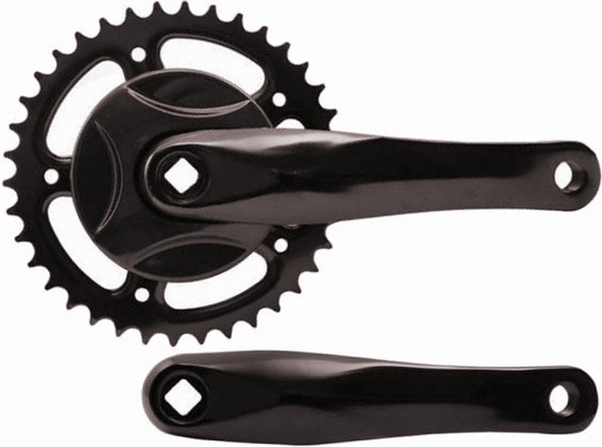 crankstel 38t 152 m disc alu zwart