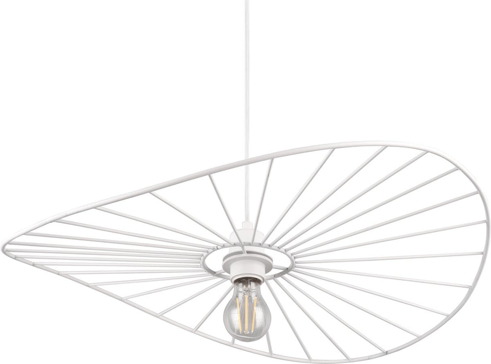 Rl live your light reality chapeau - hanglamp - wit mat - excl. 1x e27 40w - in hoogte verstelbaar