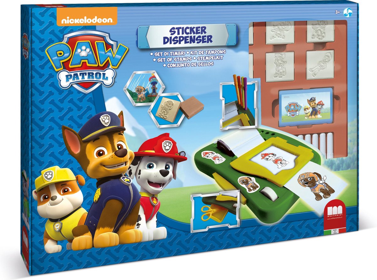 Multiprint Paw Patrol stickermachine set