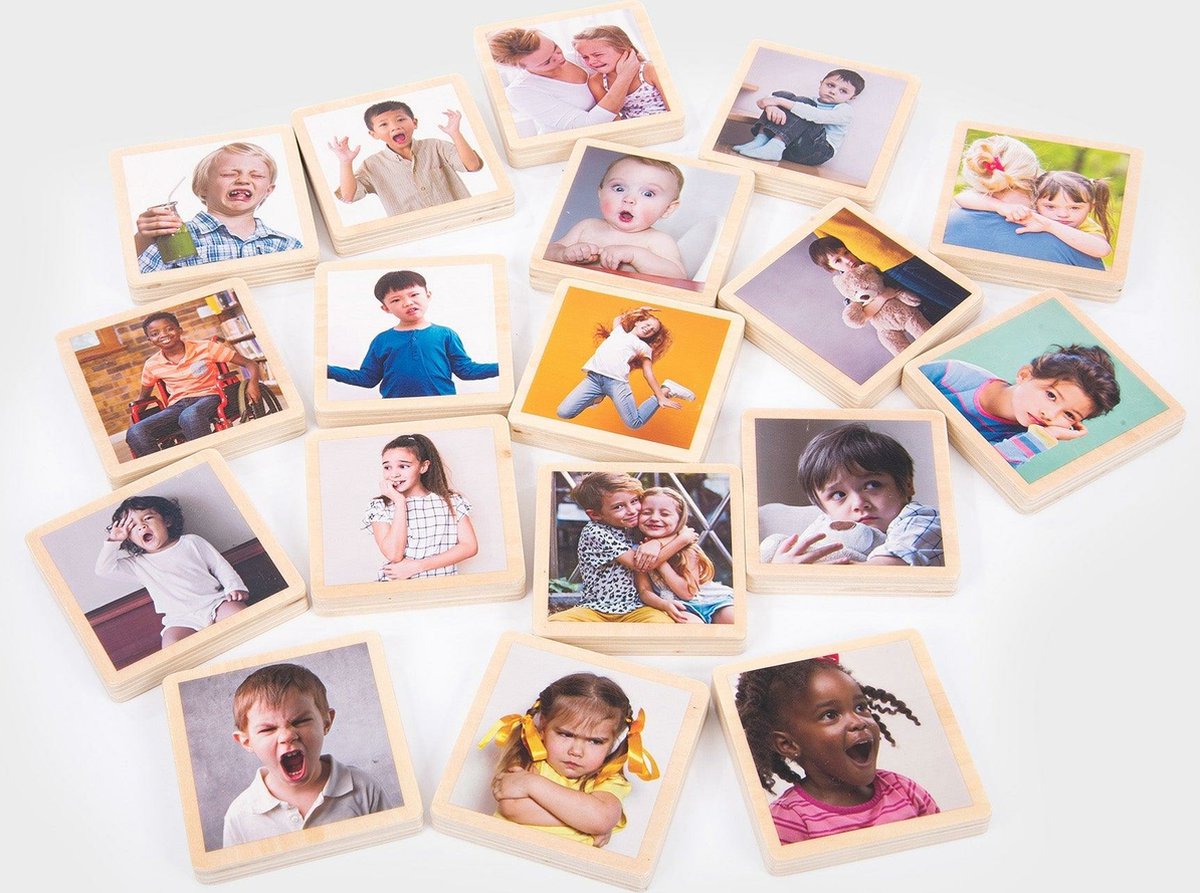 Tickit® my emotions wooden tiles