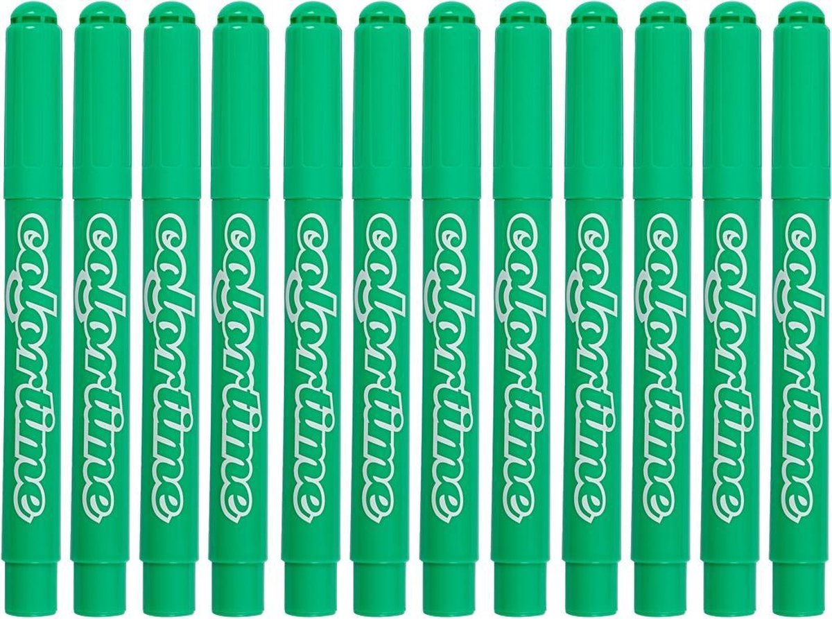 Colortime lichtgroene jumbo stiften, 12st.