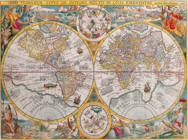 Ravensburger legpuzzel wereldkaart 1594, 1500st.