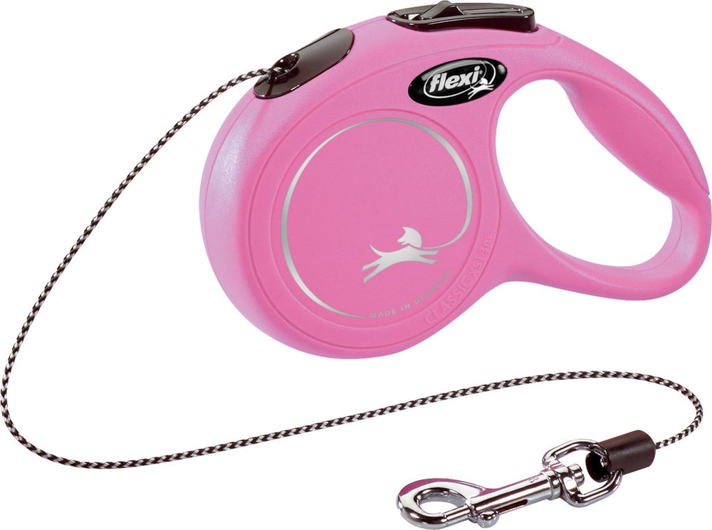 Flexi new classic cord - rollijn katten - new classic cat koord xs roze