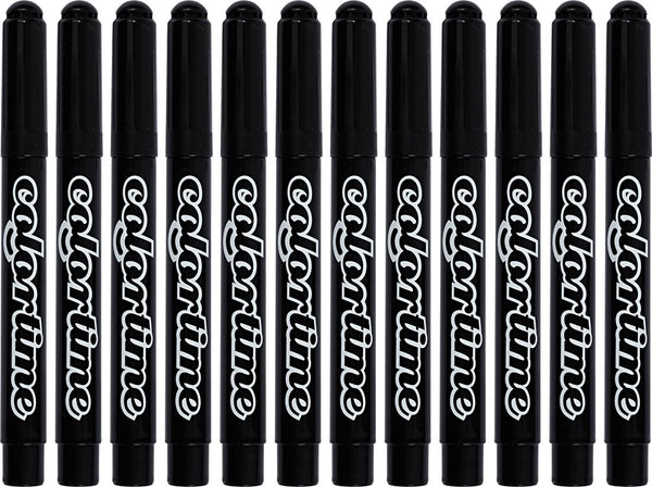 Colortime black jumbo markers, 12 pcs.