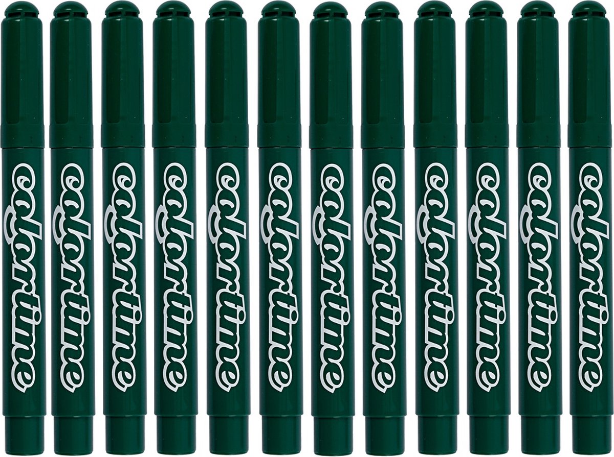 Colortime groene jumbo stiften, 12st.