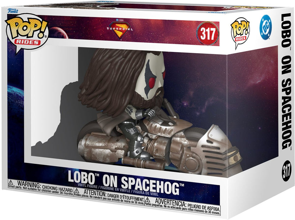 Funko supergirl (2026) pop! rides vinyl figure lobo on the spacehog 15 cm pop! figuur