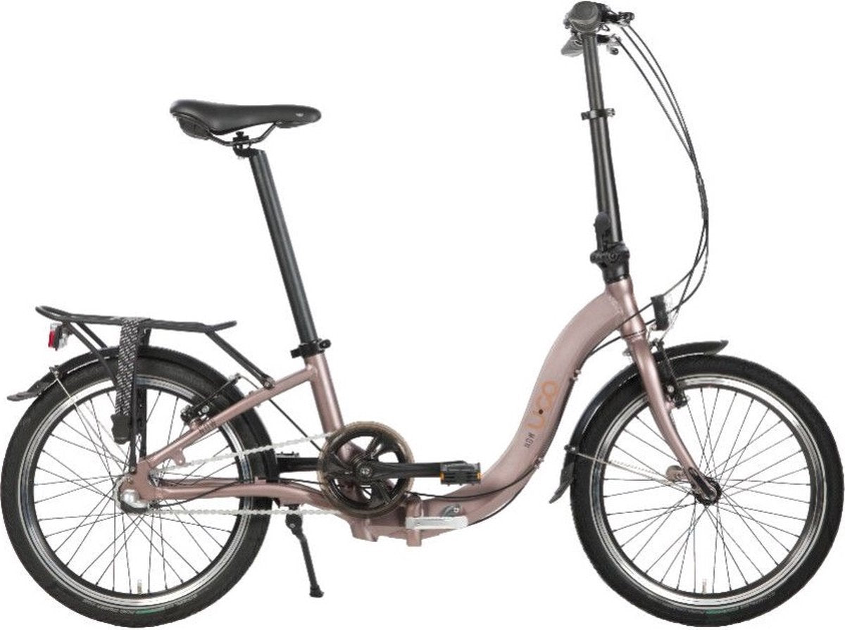 U.go vélo pliant 20 pouces 3v low entry now i3 marron marron