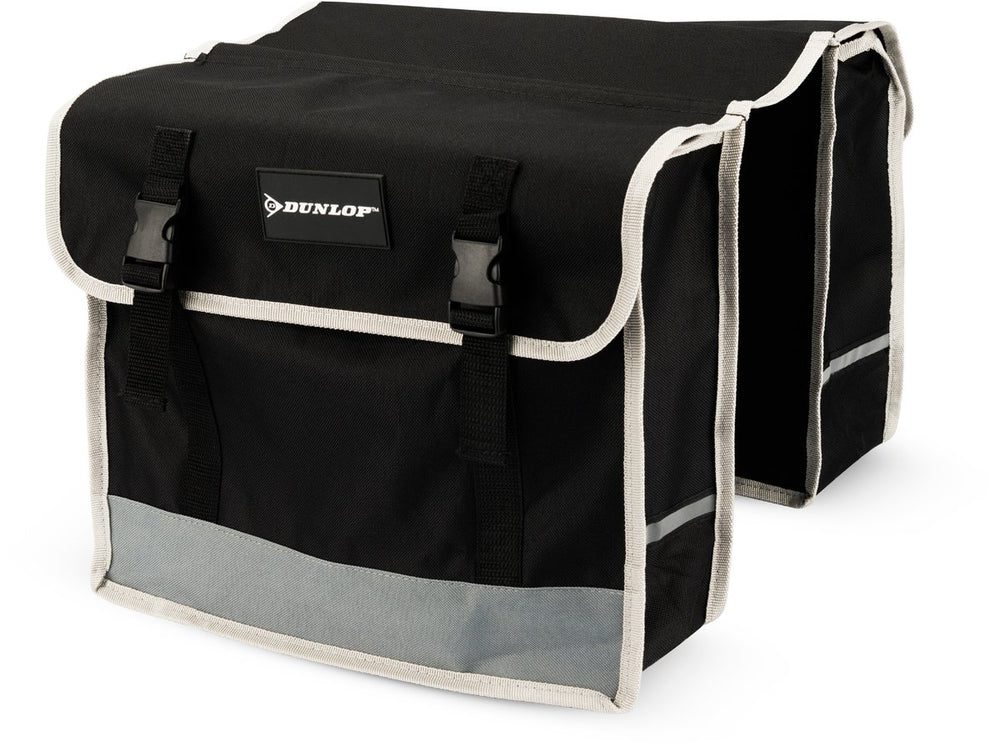 Dunlop - dubbele fietstas - zwart - 26 l