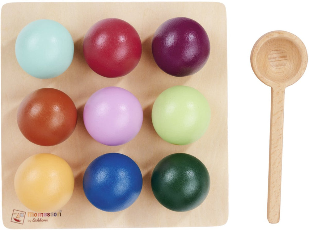 Eichhorn - educatief spel - montesori sorteerballen
