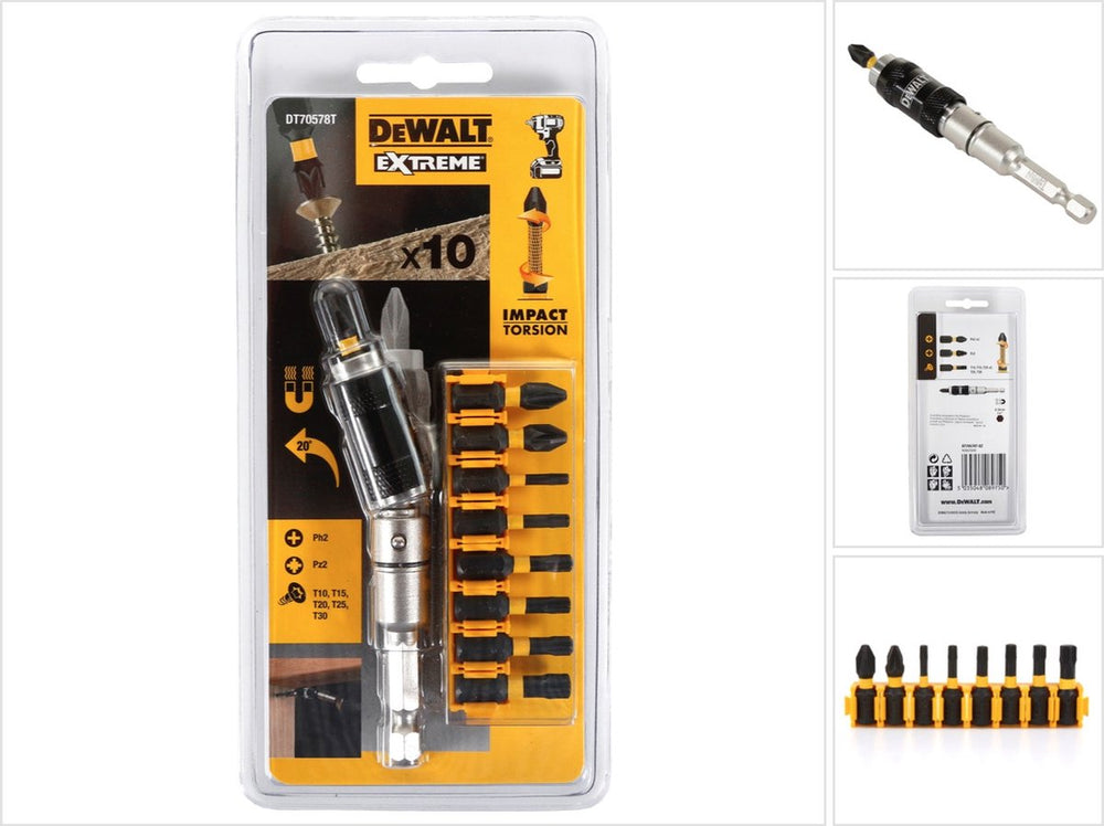 Dewalt schroef-bitset 10 dlg