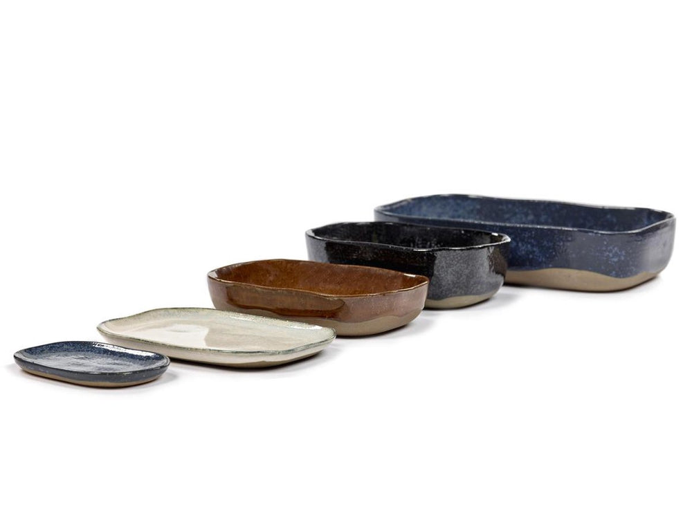 Serax - merci la nouvelle table - extra diep bord m - donkerblauw - 8 stuks