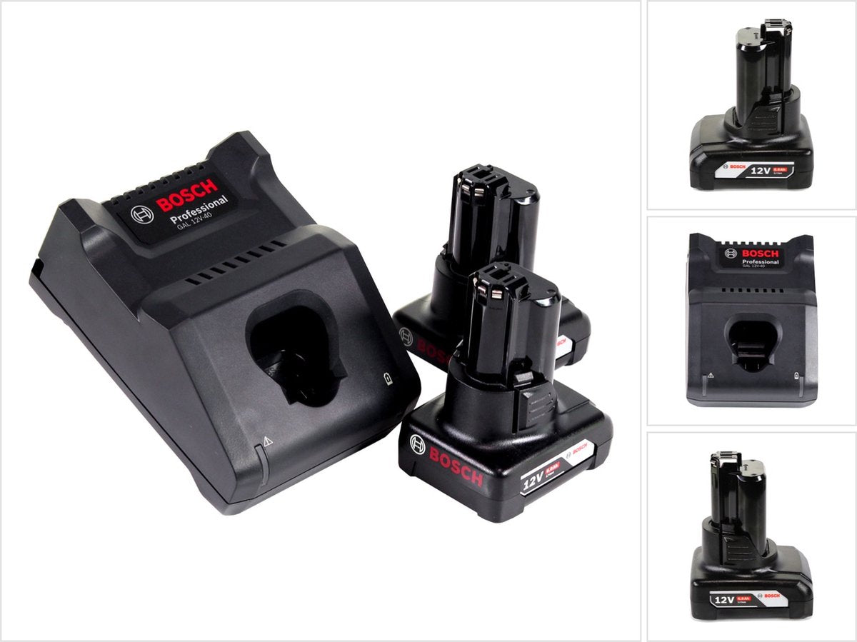 Bosch professional starterset 12v 6,0 ah premium accu - 1600a01b20